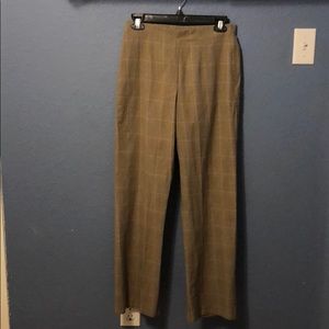 Eddie Bauer brown plaid pants